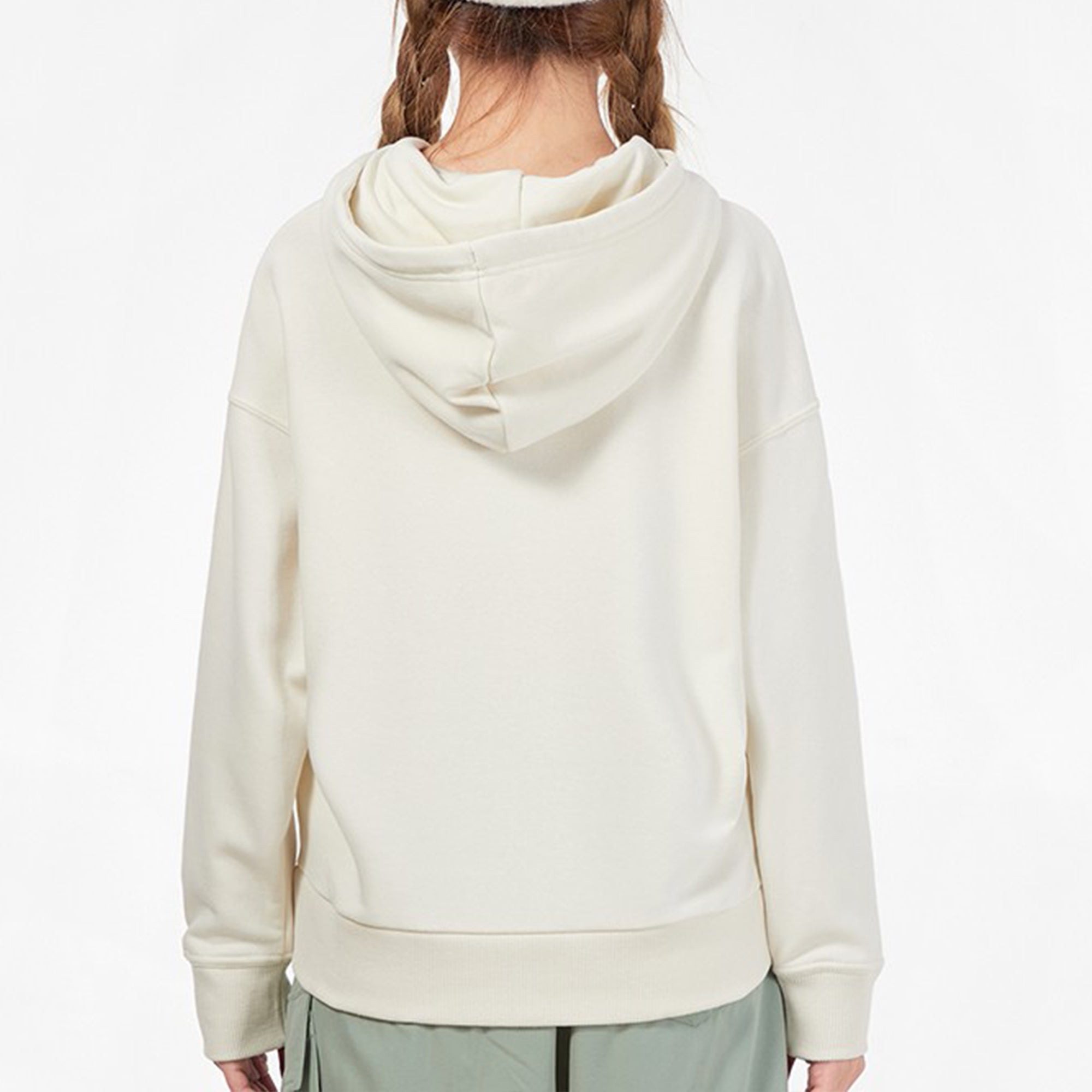 (WMNS) PUMA Classics Logo Hoodie 'Beige Pink Blue' 531385-88 - 4
