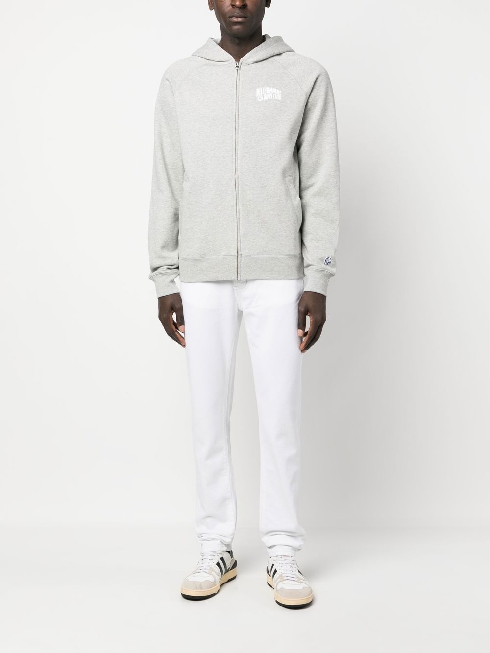 logo-print zip-up hoodie - 2