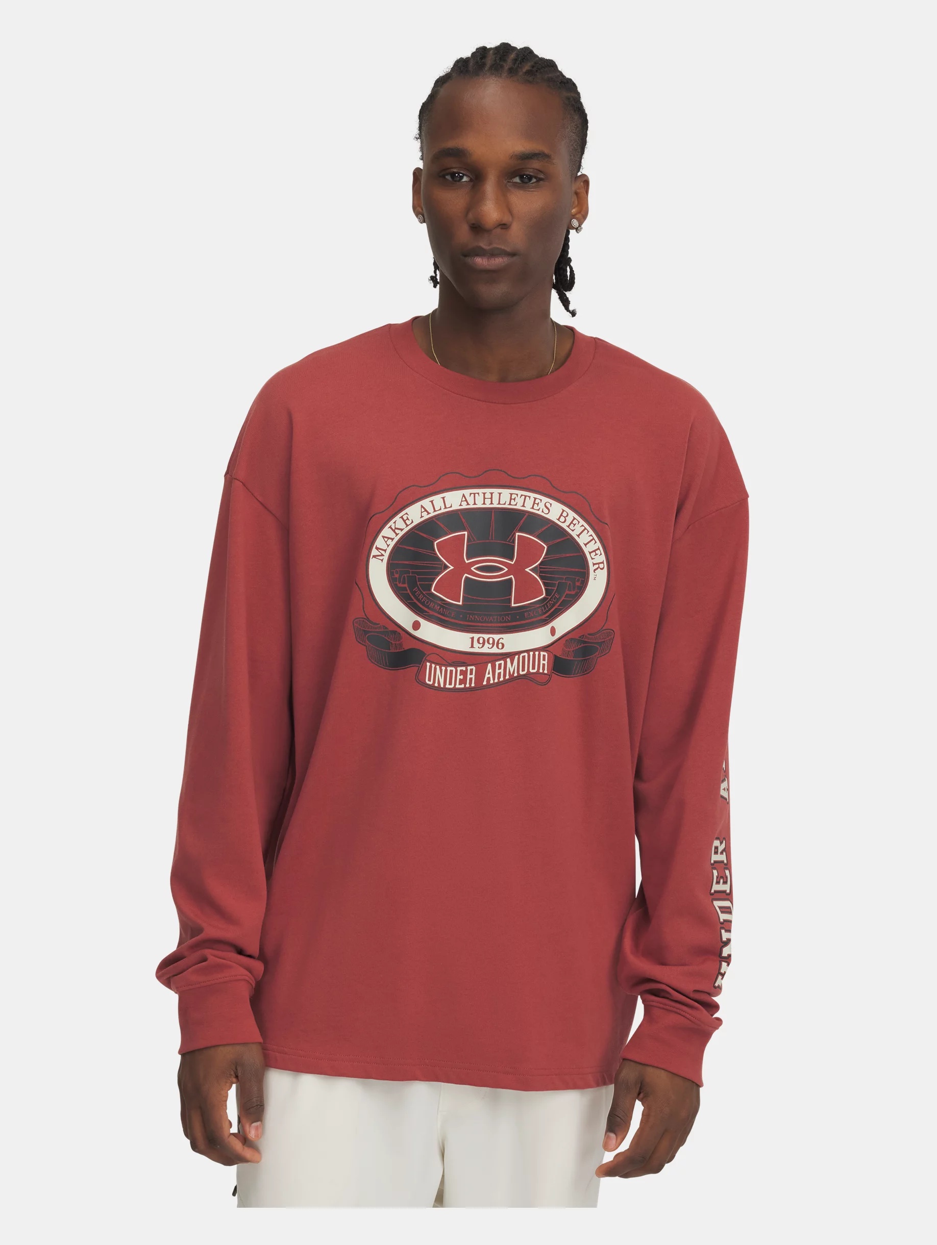 Men's UA Heavyweight Crest Logo Long Sleeve - 1