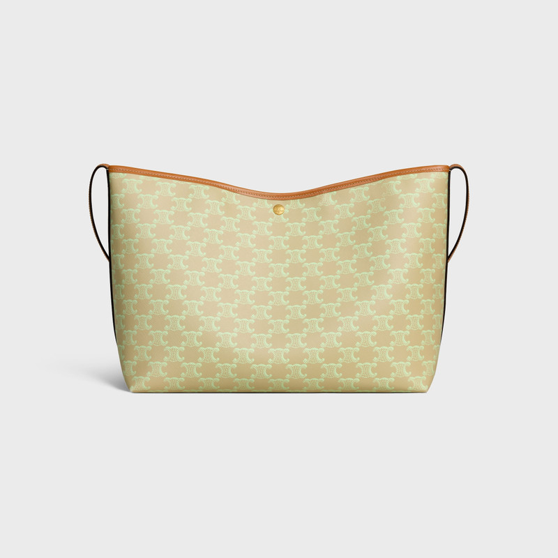 SOFT SHOPPER BAG IN TRIOMPHE CANVAS AND CALFSKIN 6