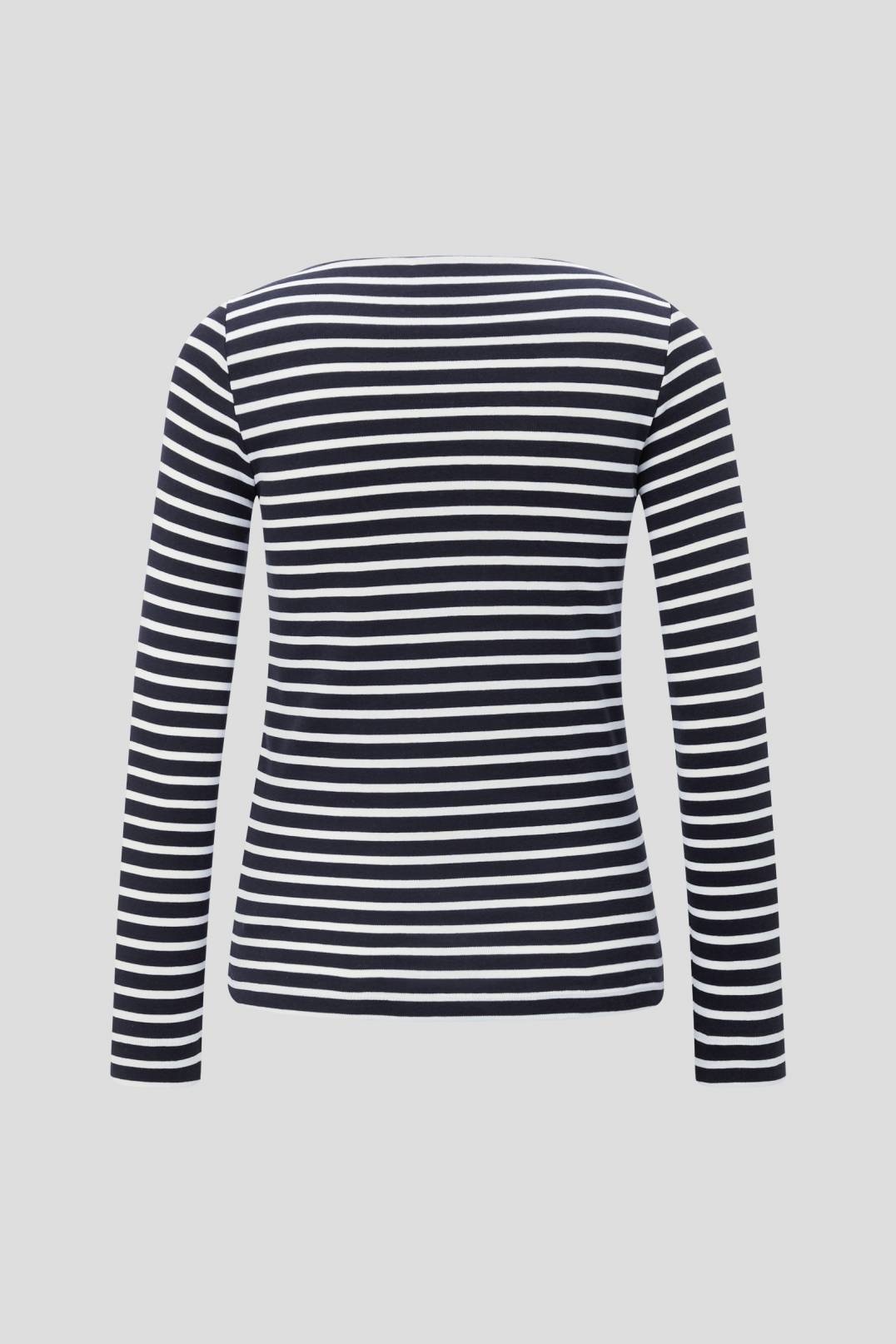 LOUNA LONG-SLEEVE TOP IN NAVY BLUE/WHITE - 2