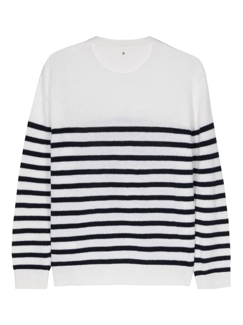 Valentino striped cashmere jumper outlook