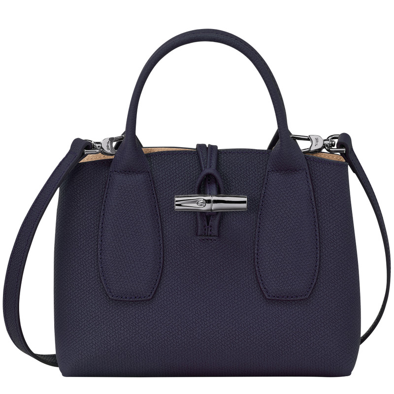 Roseau S Handbag Bilberry - Leather 1