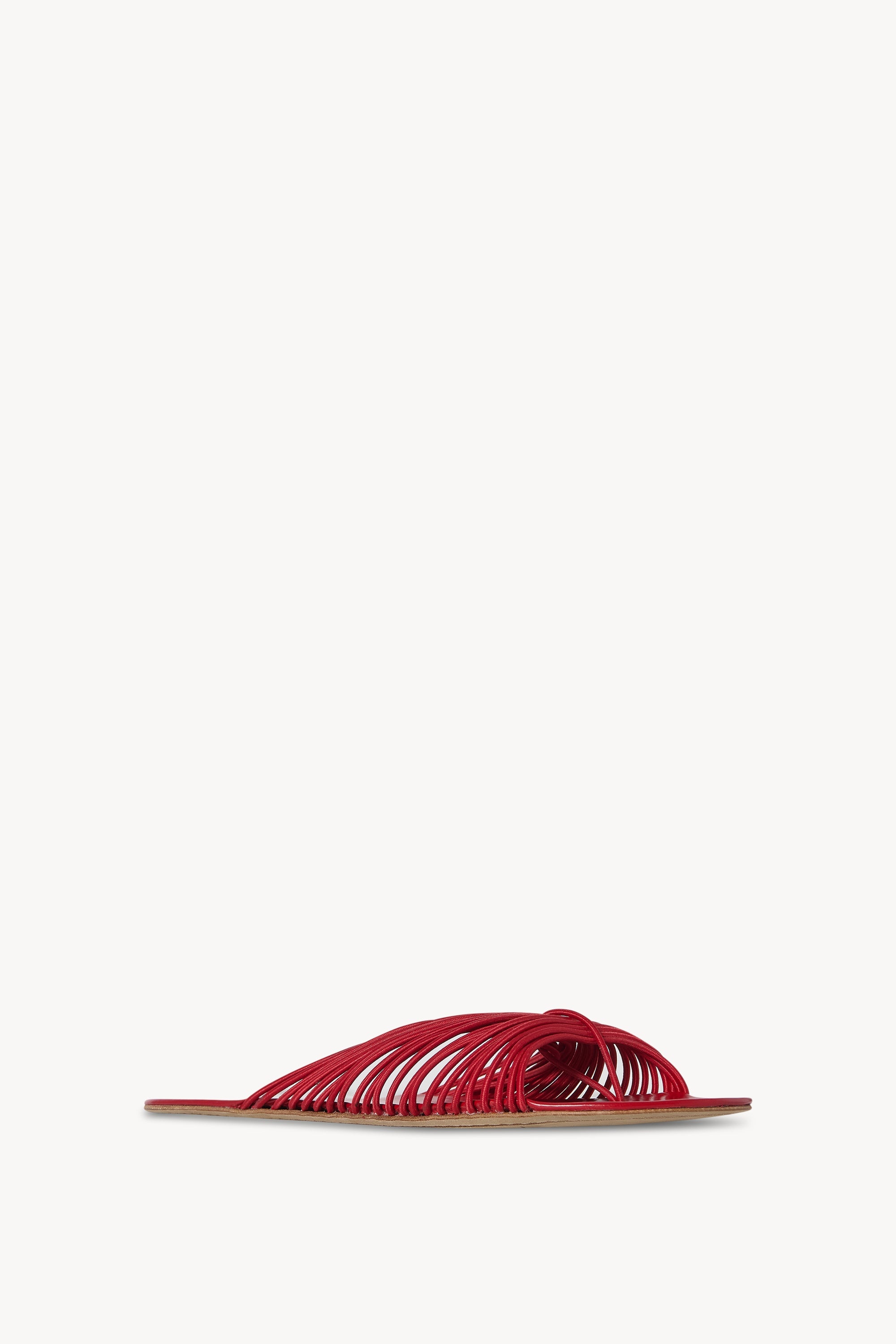 Sara Slide Sandal in Elastic and Leather - 2