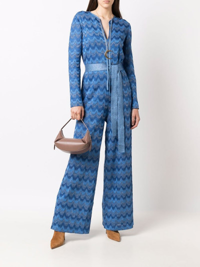 Missoni zigzag belted jumpsuit outlook