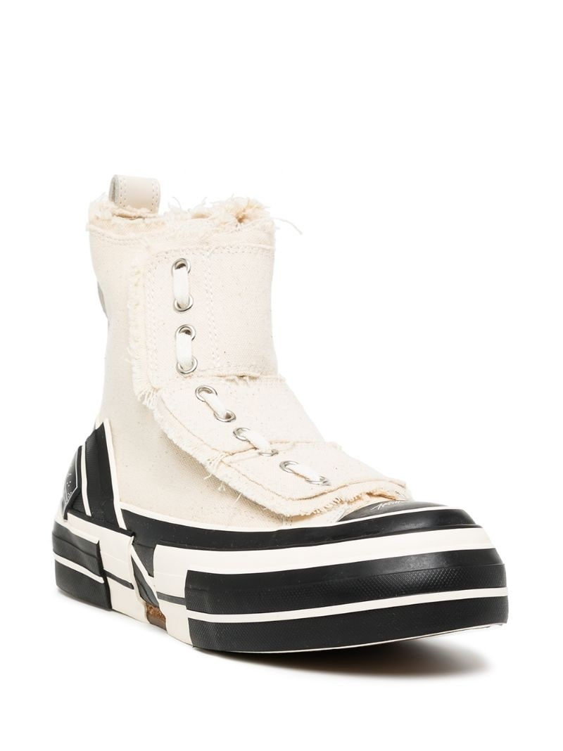 lace-up hi-top sneakers - 2