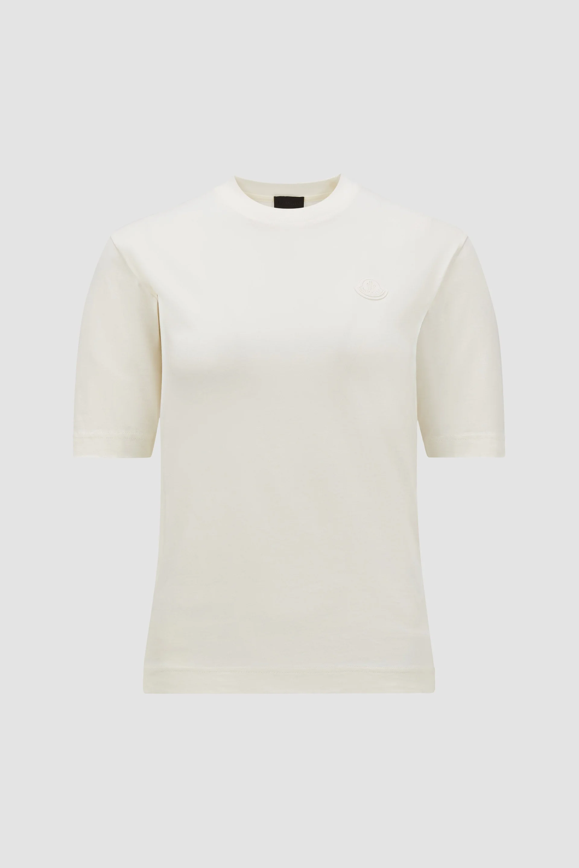 Silicone Logo Patch Cotton T-Shirt - 1