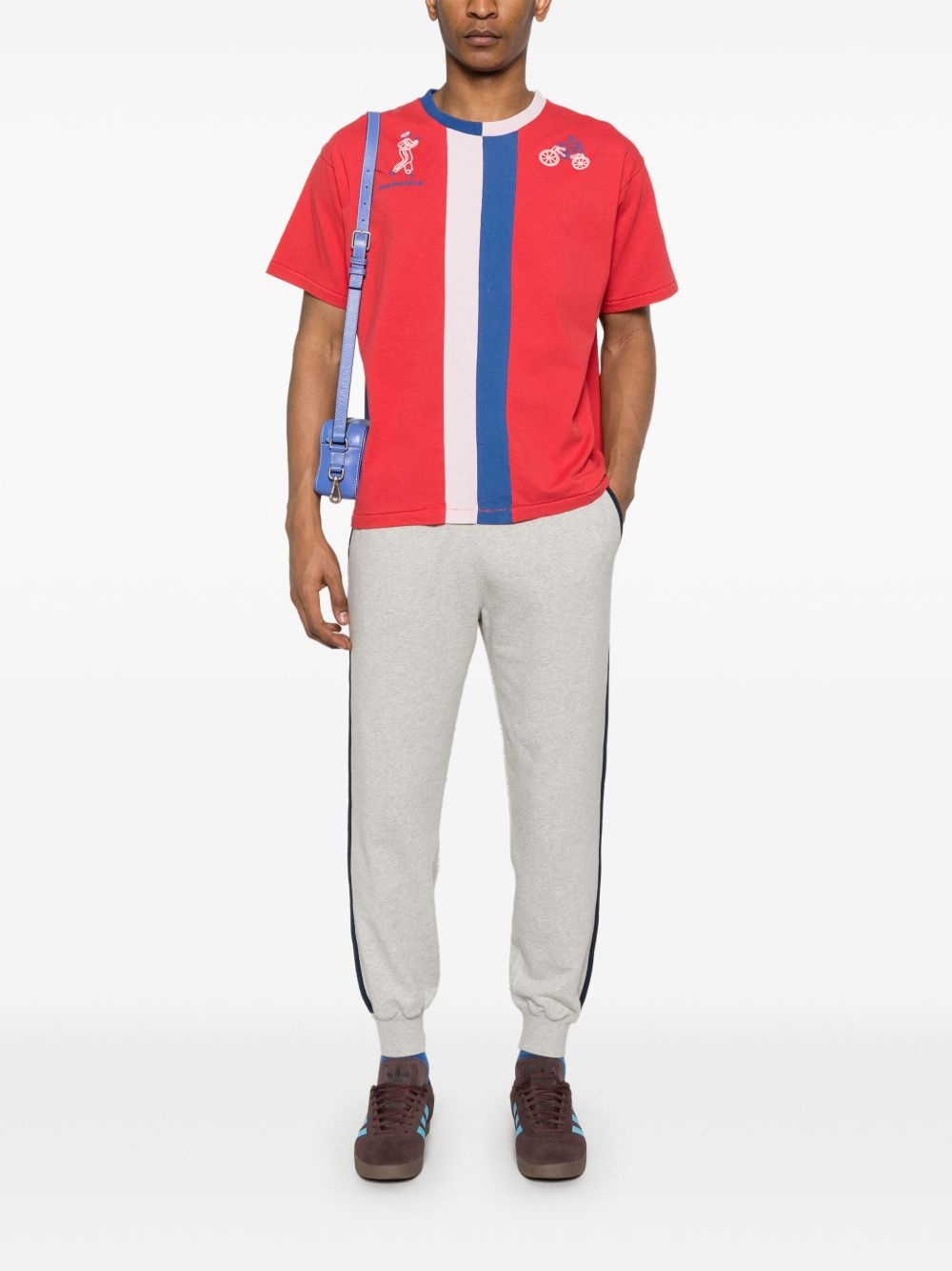 side-stripe track pants - 2