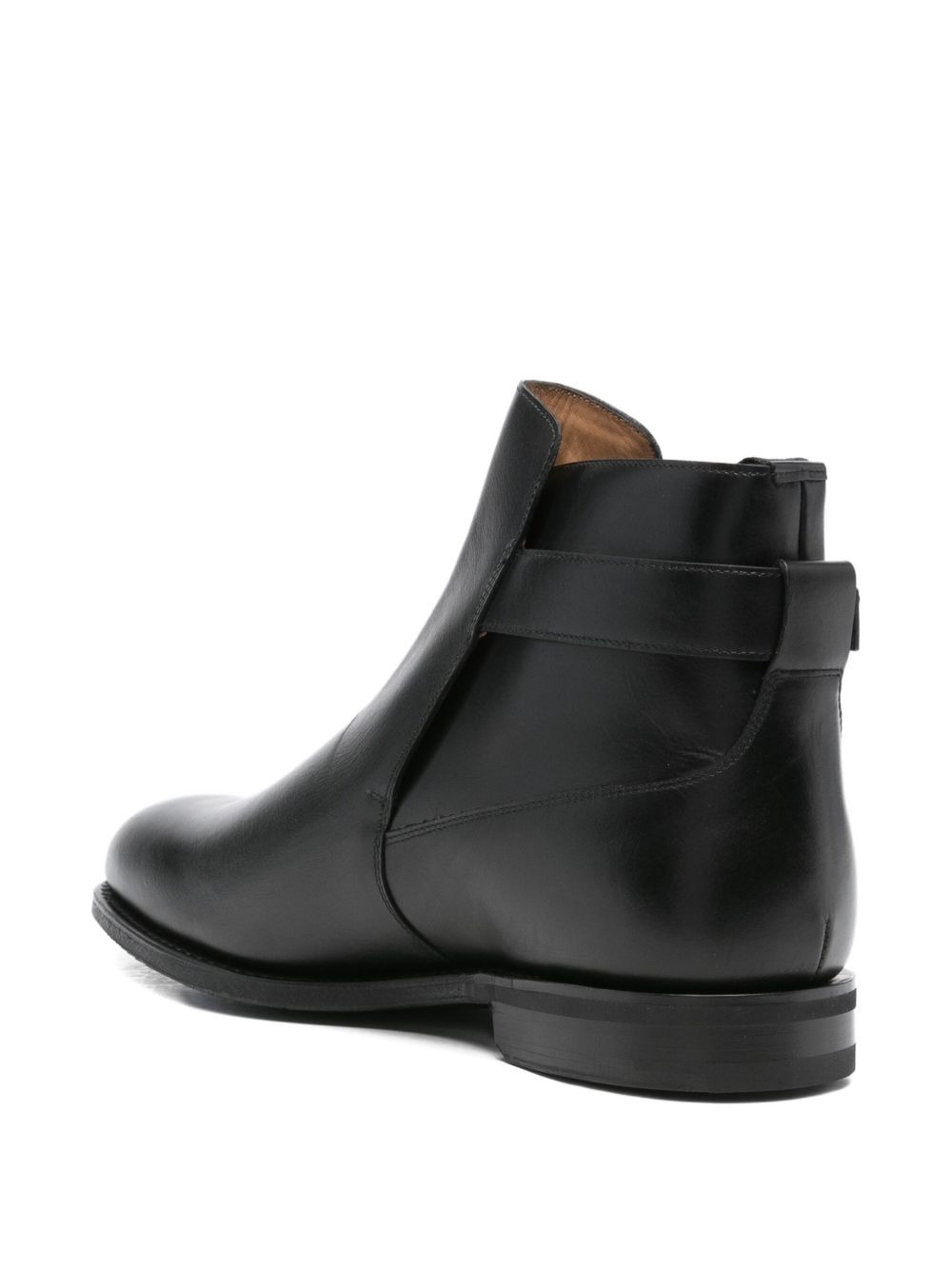 buckle-fastening leather ankle boots - 3