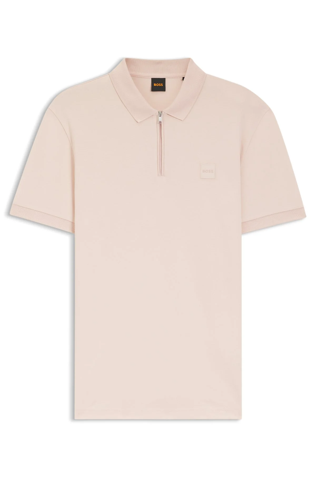 STRETCH-COTTON SLIM-FIT POLO SHIRT WITH LOGO PATCH - 1