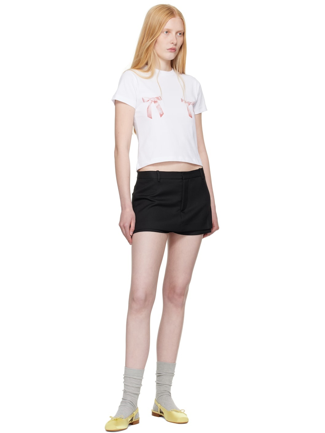 White Bow Ame T-Shirt - 4