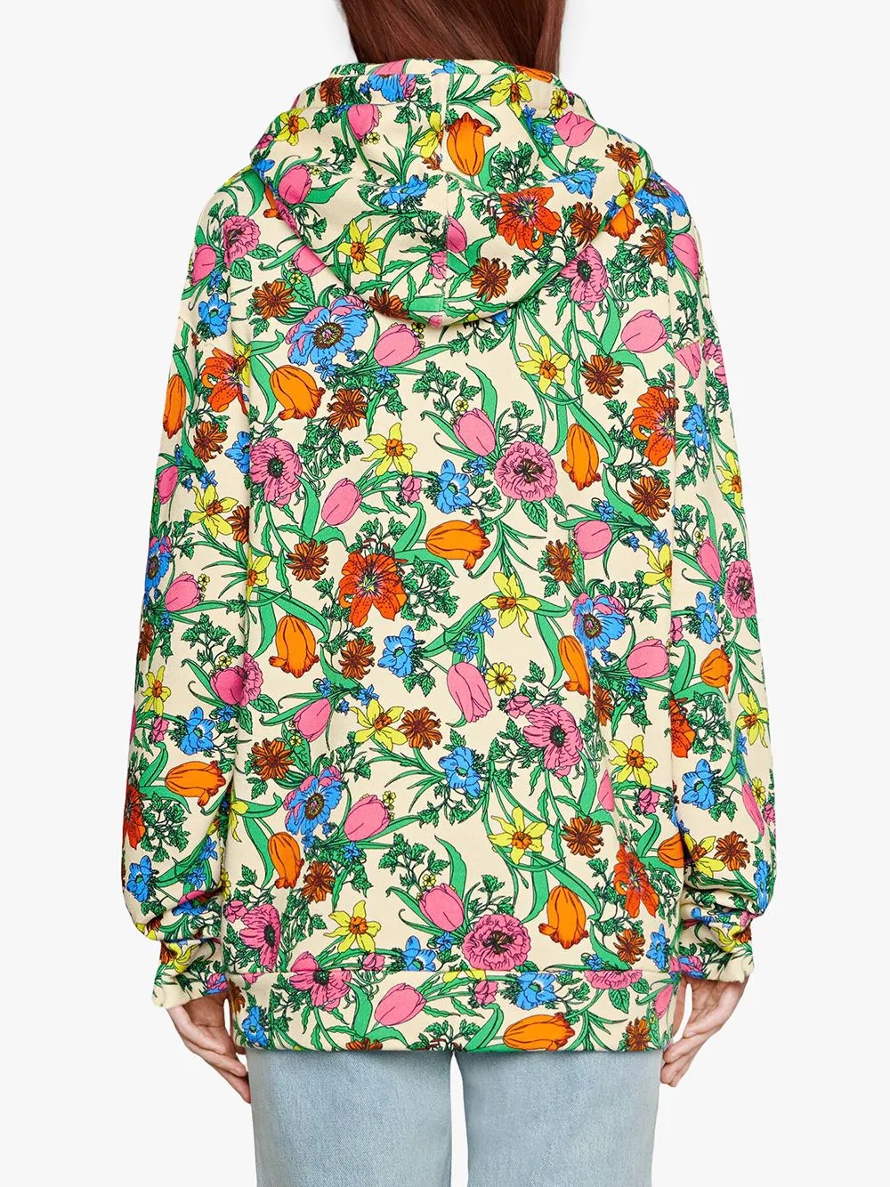 Pop Flora printed hoodie - 4