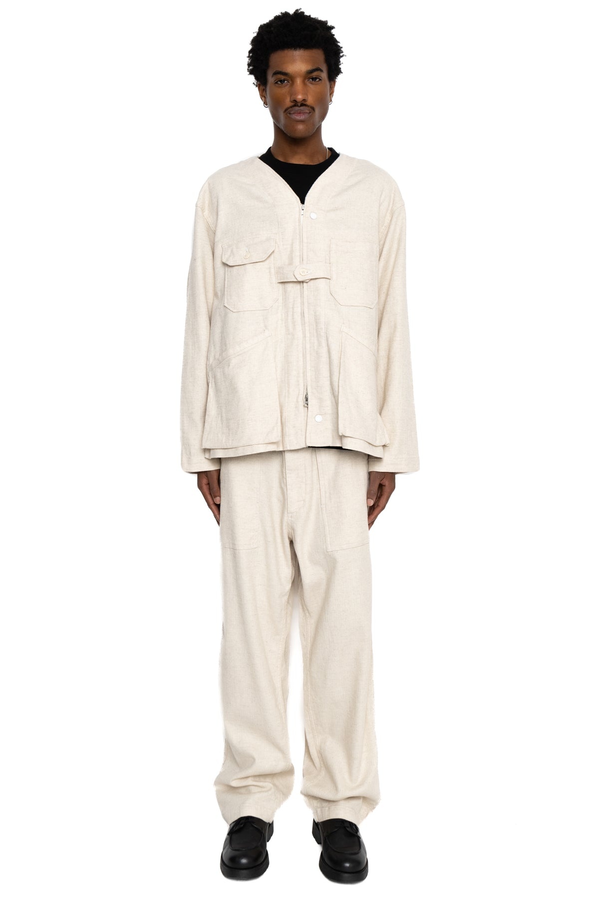 ジャケット・アウター Cardigan Jacket-CL Java Cloth ENGINEERED GARMENTS『Cardigan Jacket-CL Java Cloth