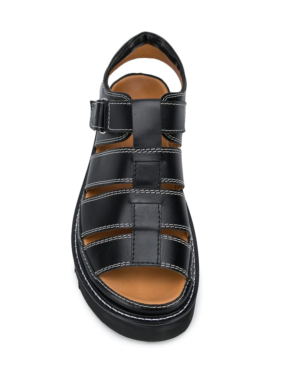 ridged sole strappy sandals - 4