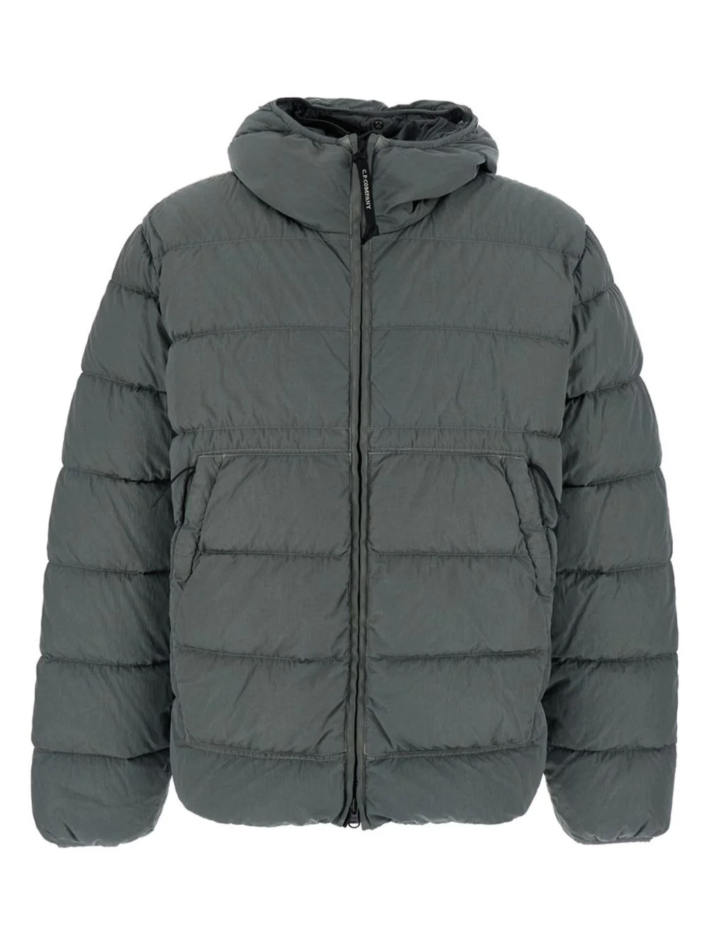 hooded quilted jacket - 1