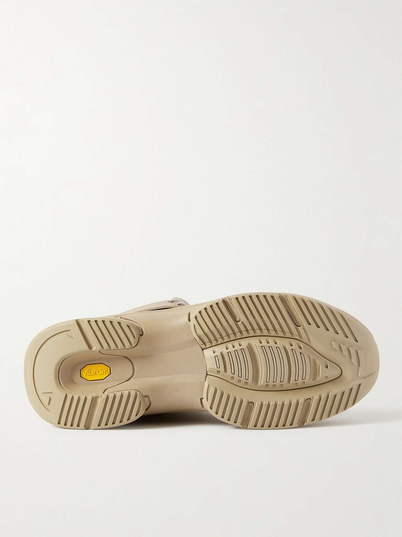 Checked Nubuck and Canvas Hiking Boots 7