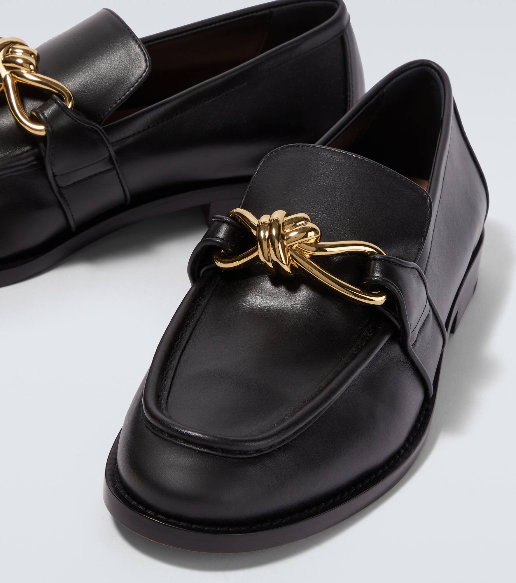 Astaire Knot leather loafers - 3