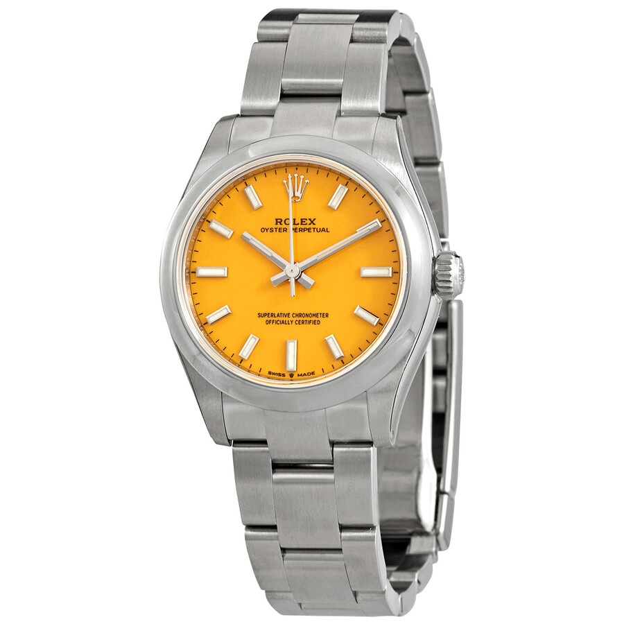 Rolex Oyster Perpetual 31 Automatic Chronometer Yellow Dial Ladies Watch 277200YLSO - 1