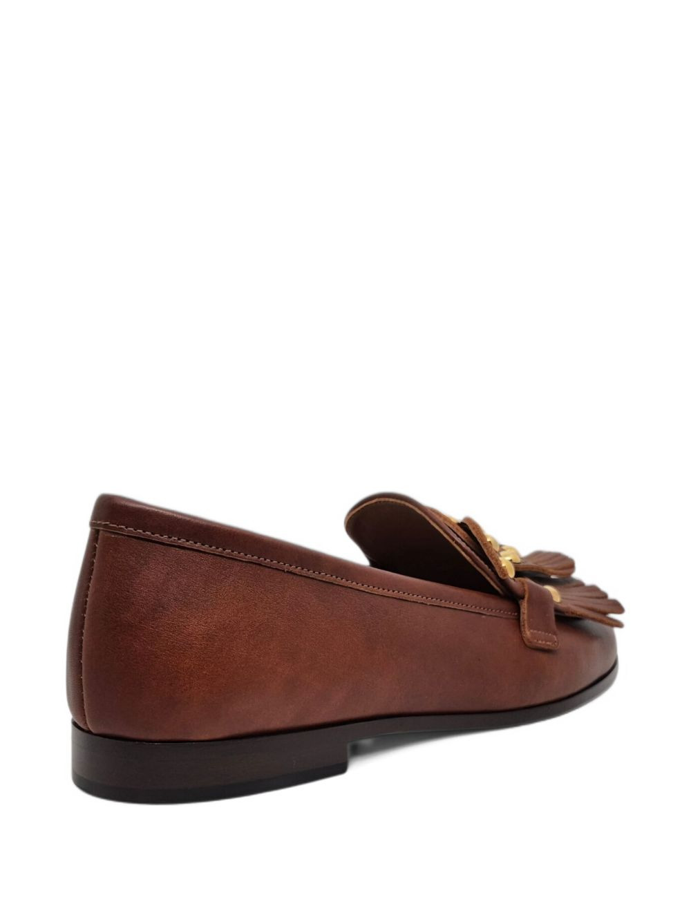 fringe-embellished studded loafers - 4