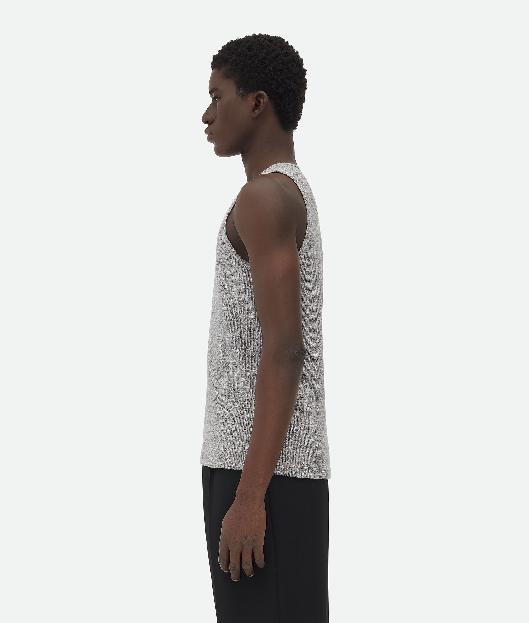 Melange Cotton Rib Tank Top - 2