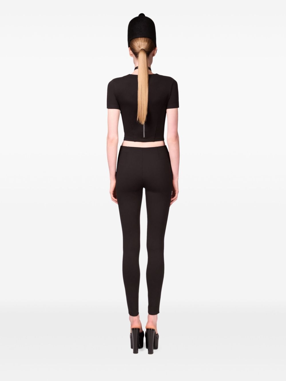 zip-detail T-shirt - 4