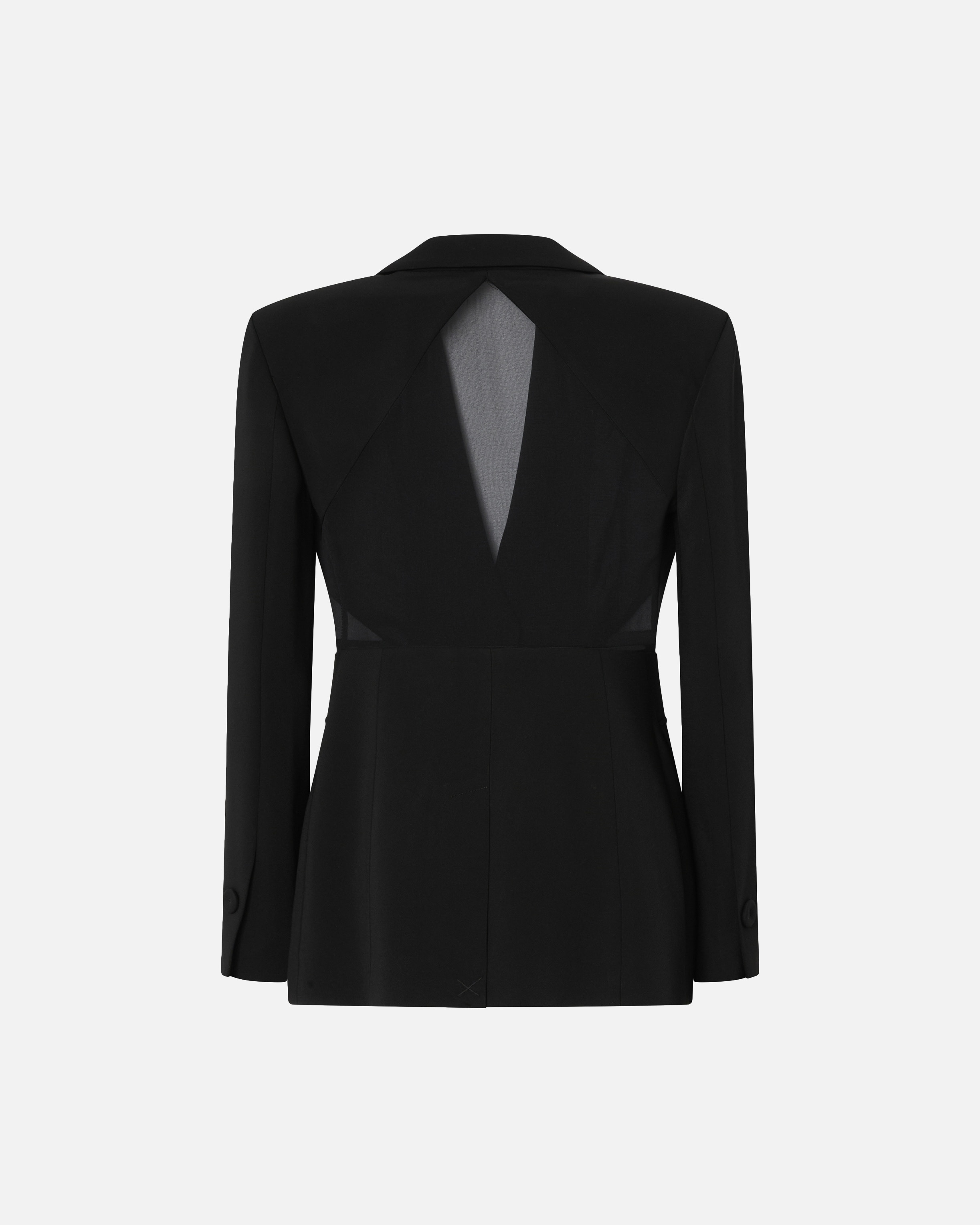 BLAZER WITH TRANSPARENT INSERT ON THE BACK - 6