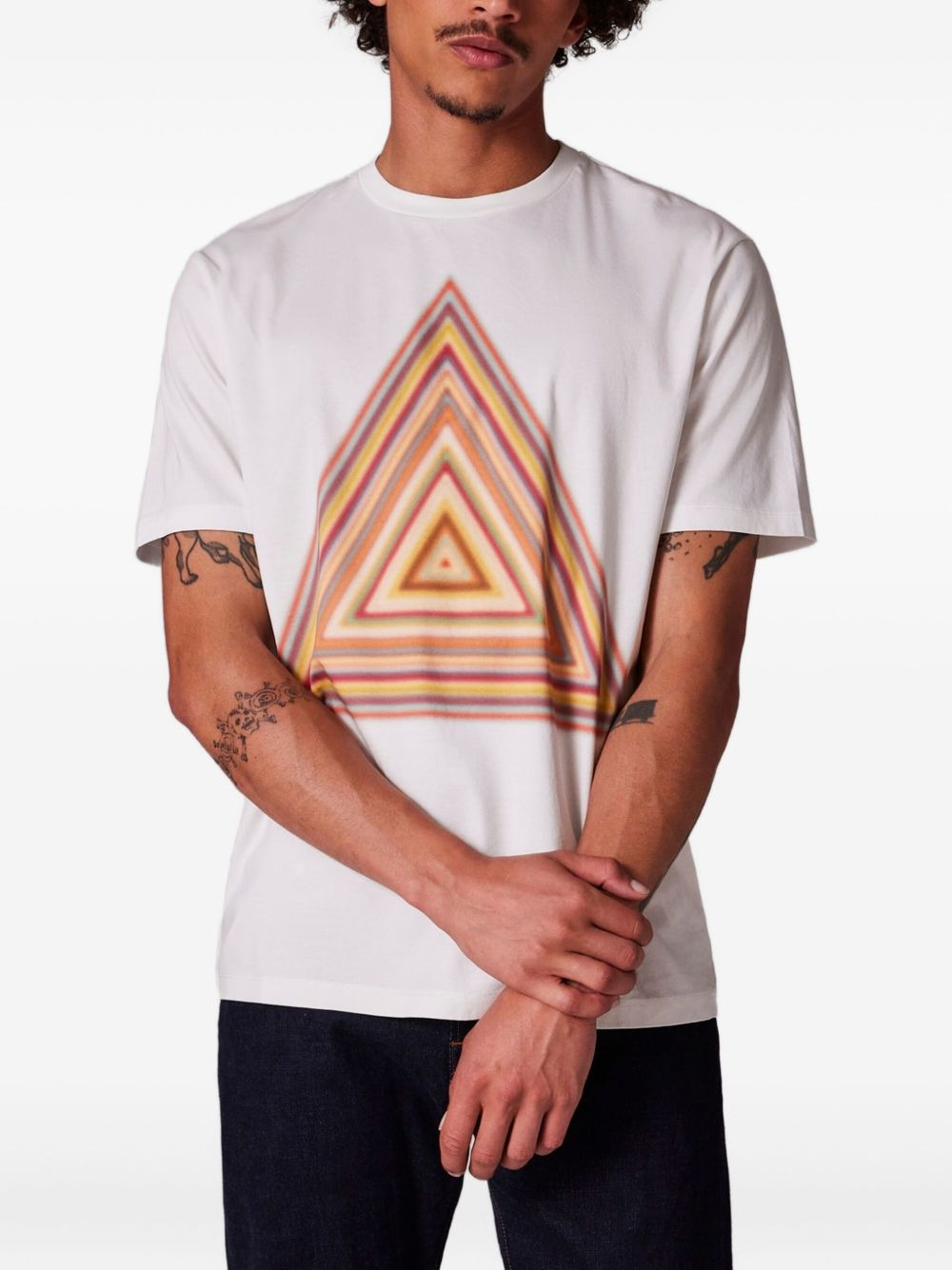 TRIANGLE-PRINT T-SHIRT - 3