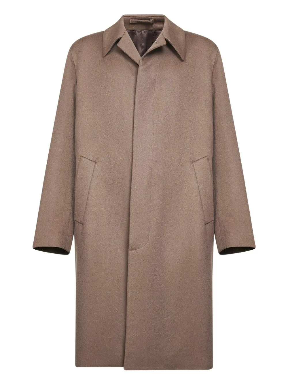 notched-collar coat - 1