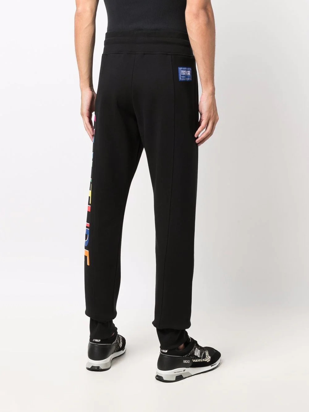 logo-print jersey sweatpants - 4