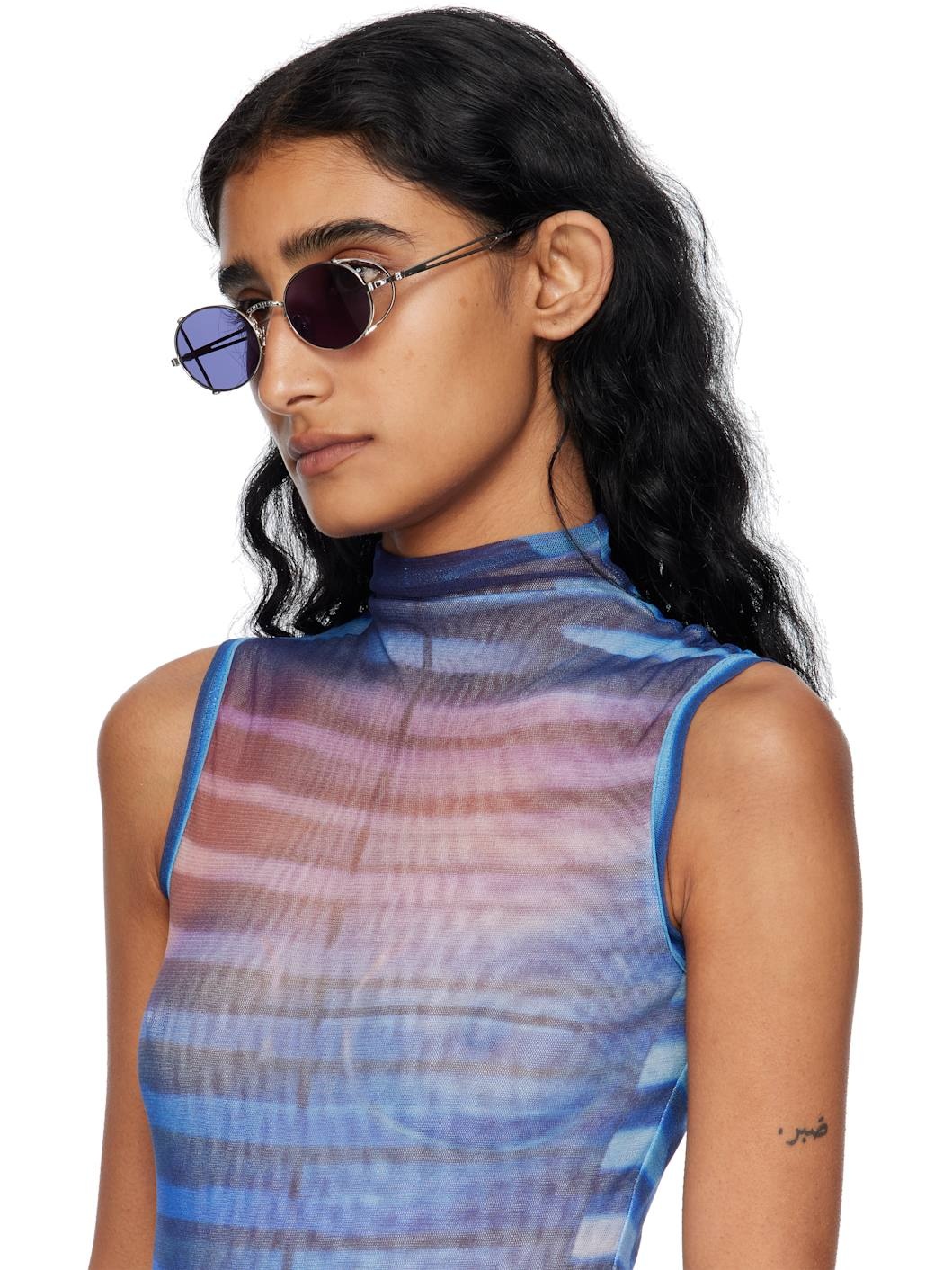 Silver 'The 55-3175' Sunglasses - 4