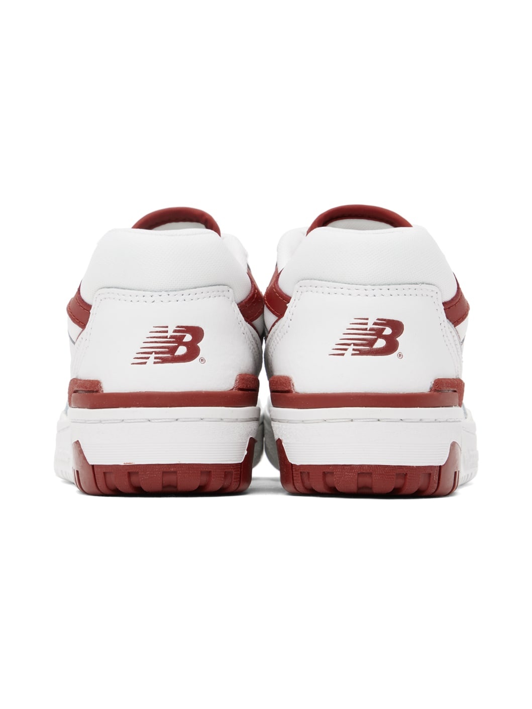 White & Red 550 Sneakers - 2