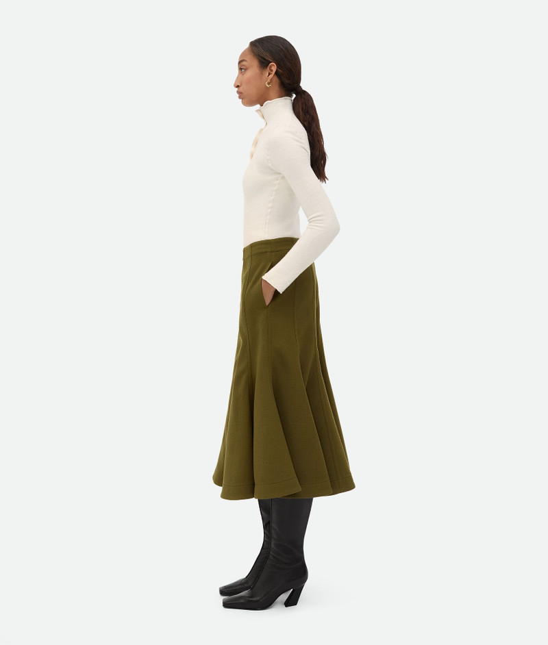 Bottega Veneta Wool Crepe Skirt outlook