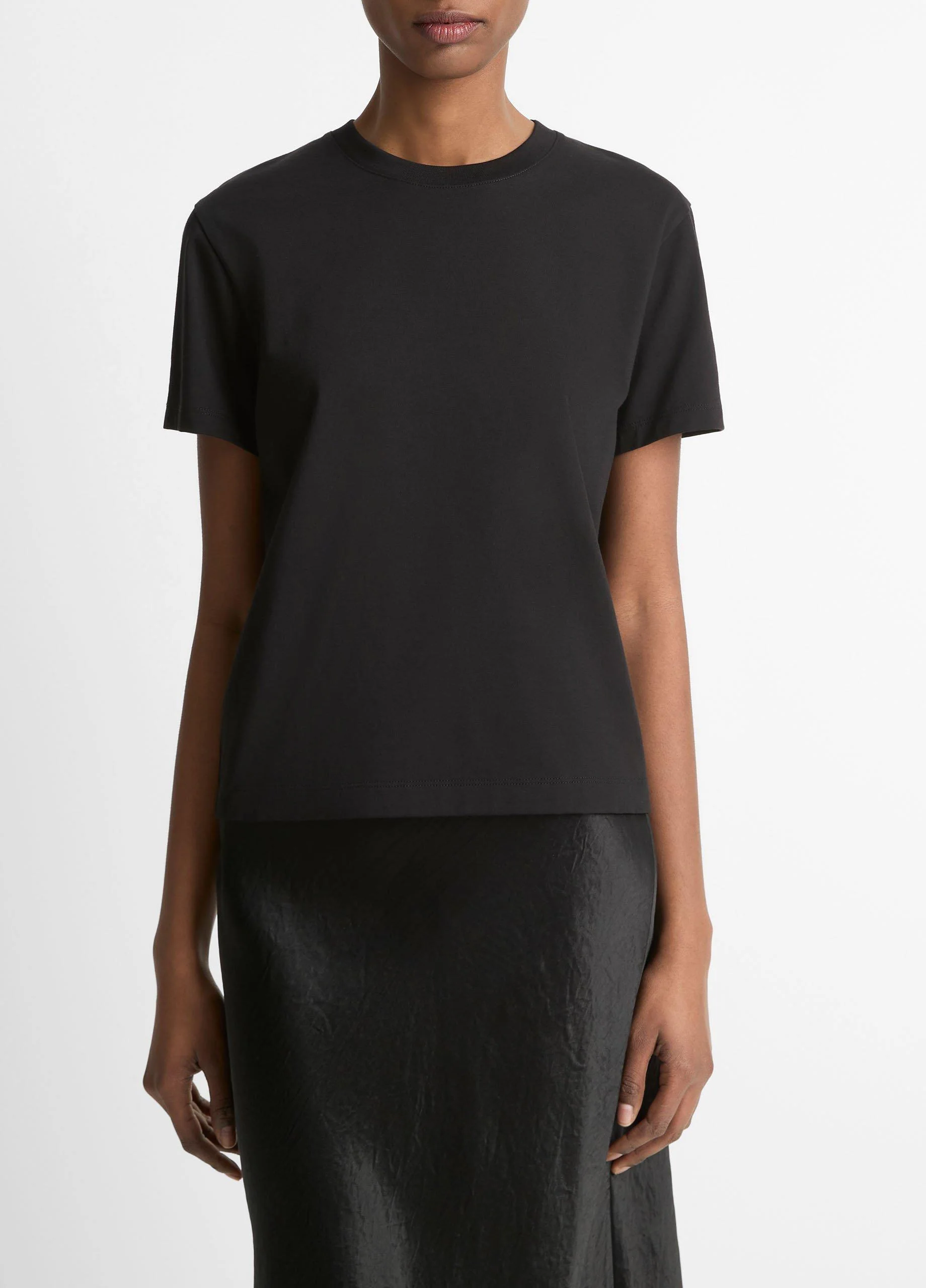 Pima Cotton Crew Neck T-Shirt - 1