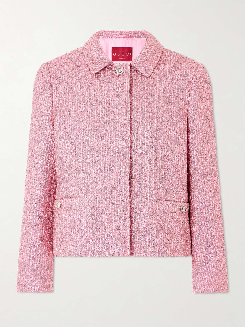 Sequined lamé tweed 재킷 1