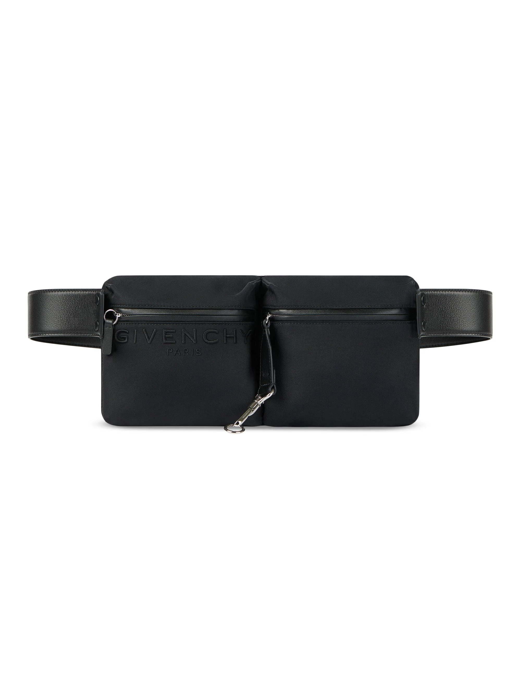 Men's Cargo Belt Bag in Canvas - Black - 1