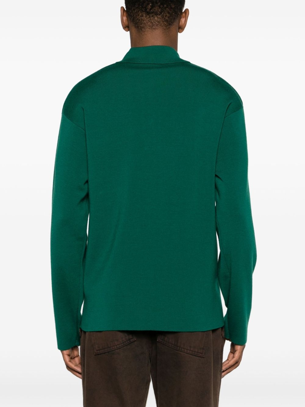 x le FLEUR wool polo shirt - 4
