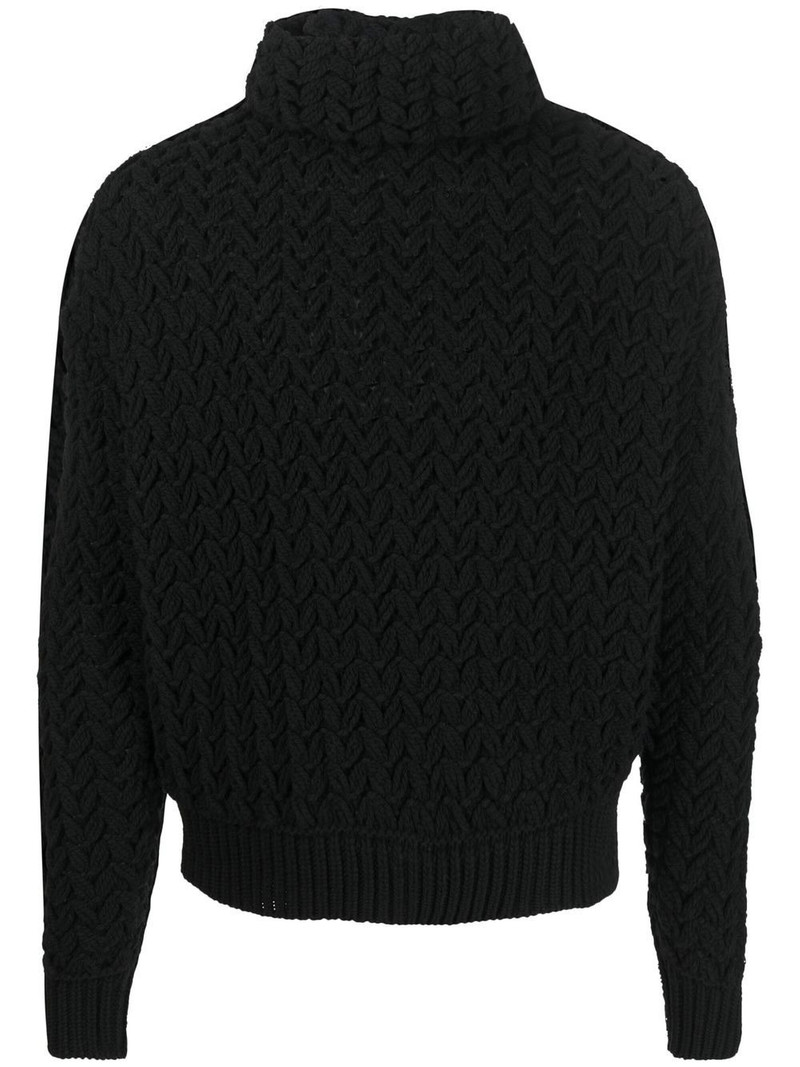 chunky roll-neck jumper 1