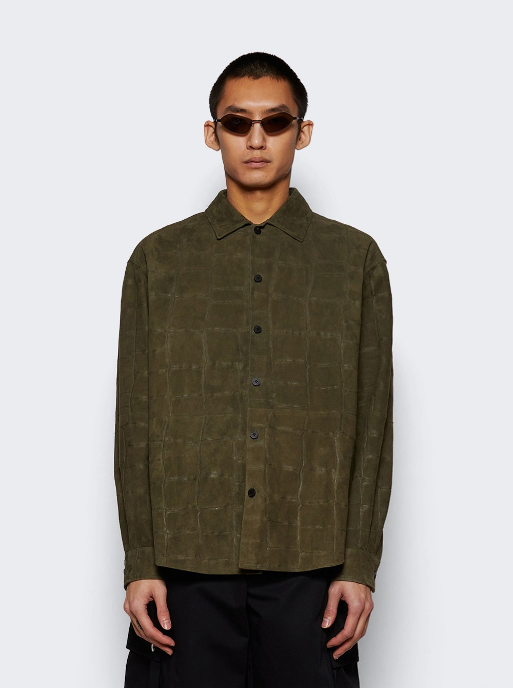 Croco Shirt Khaki - 3
