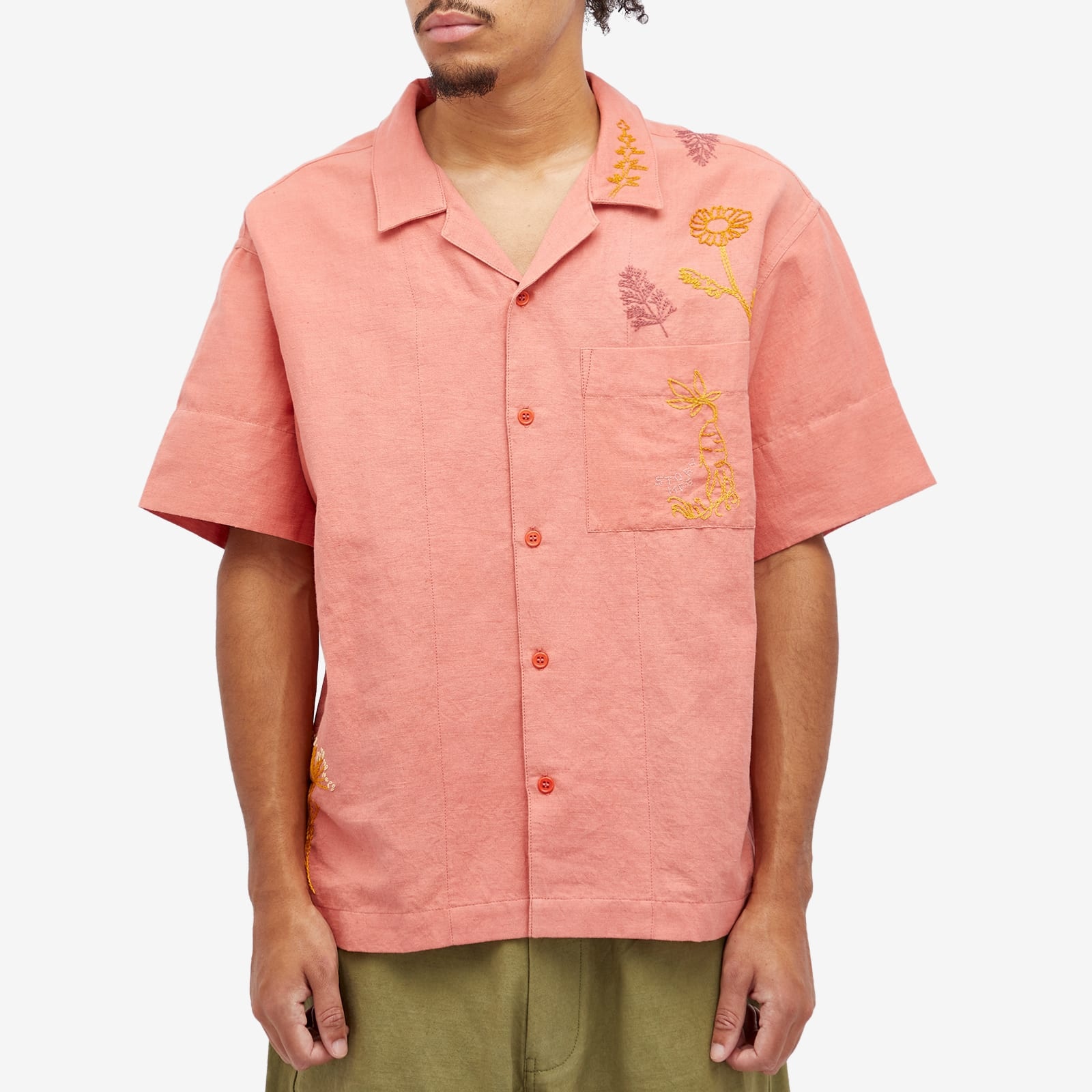 Story mfg. Greetings Embroidered Vacation Shirt - 2