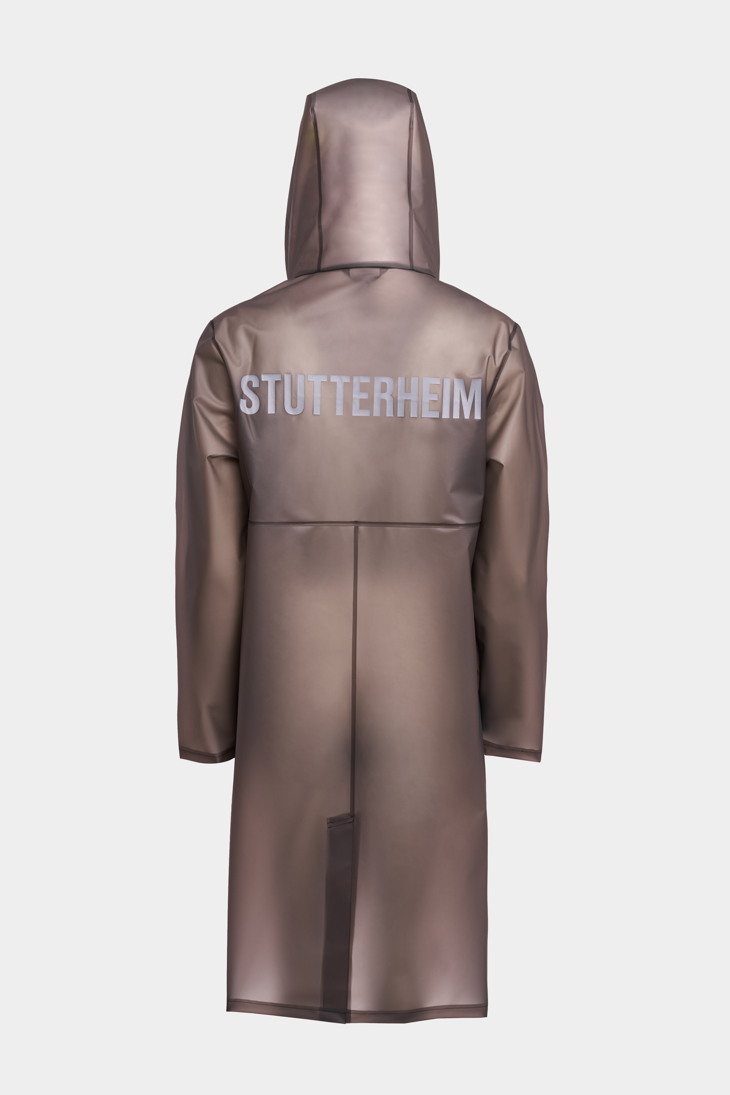 Stockholm Long Print Raincoat Smoke - 6