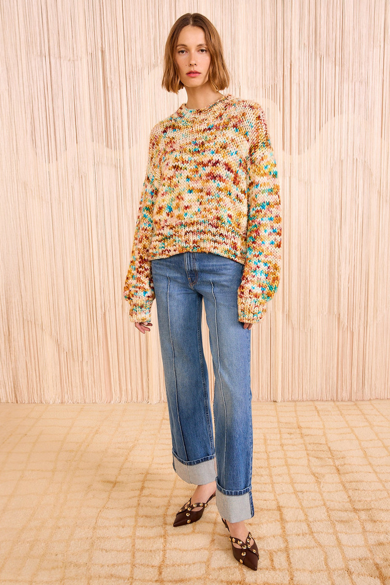 Maude Multicolor Knit Pullover 4