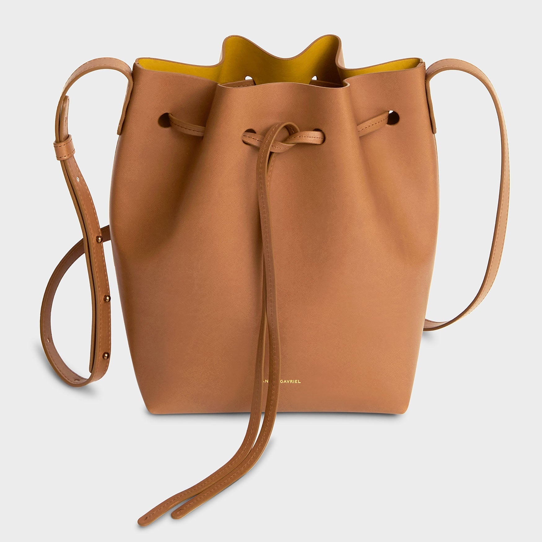 VEGAN APPLE LEATHER BUCKET BAG - 5