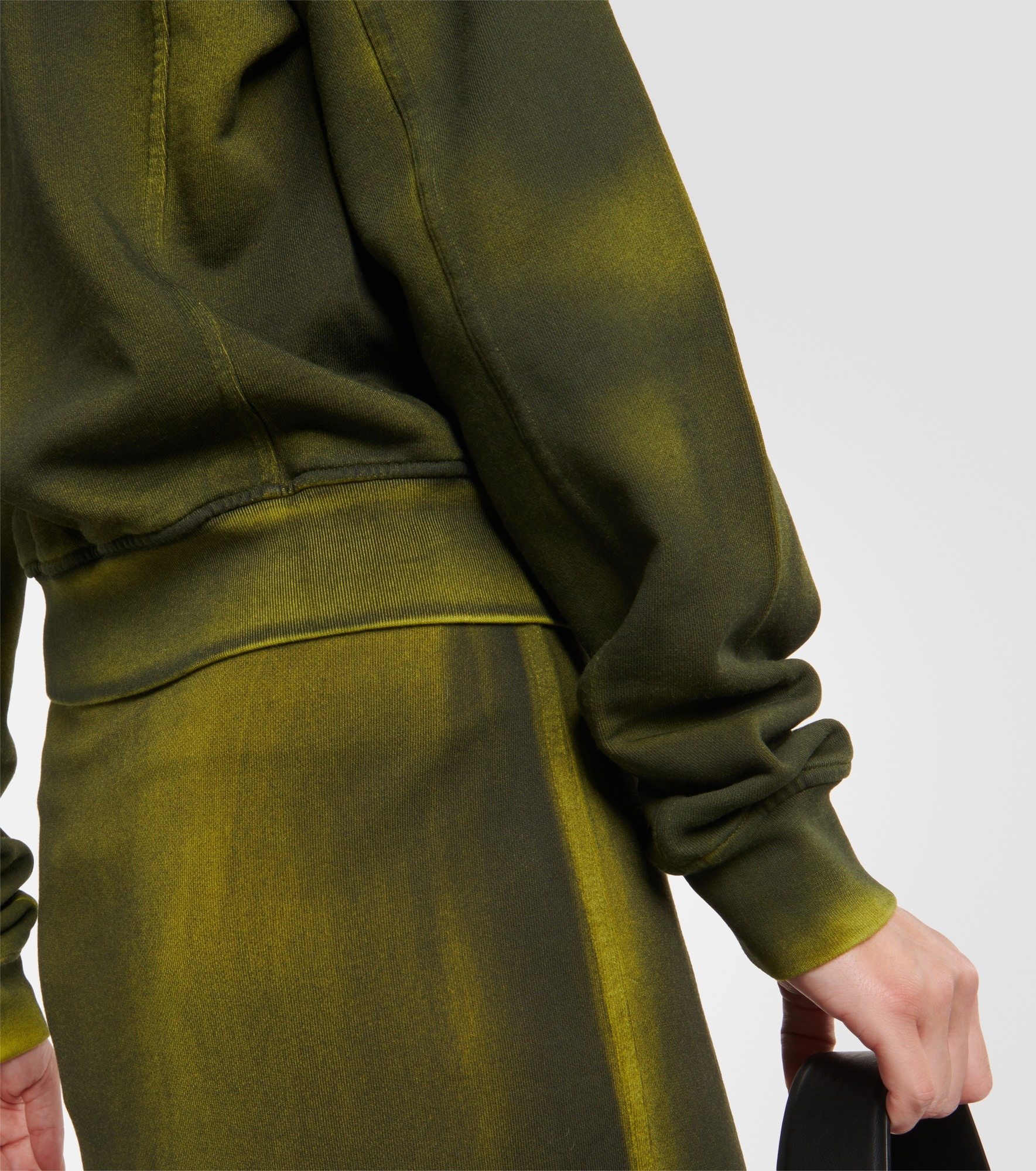 Zipped cotton fleece sweatshirt - 5