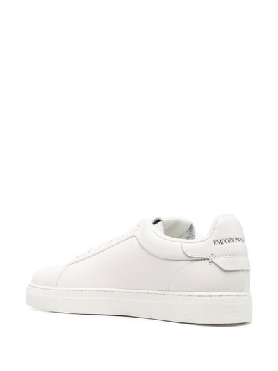 EMPORIO ARMANI Logo leather sneakers outlook