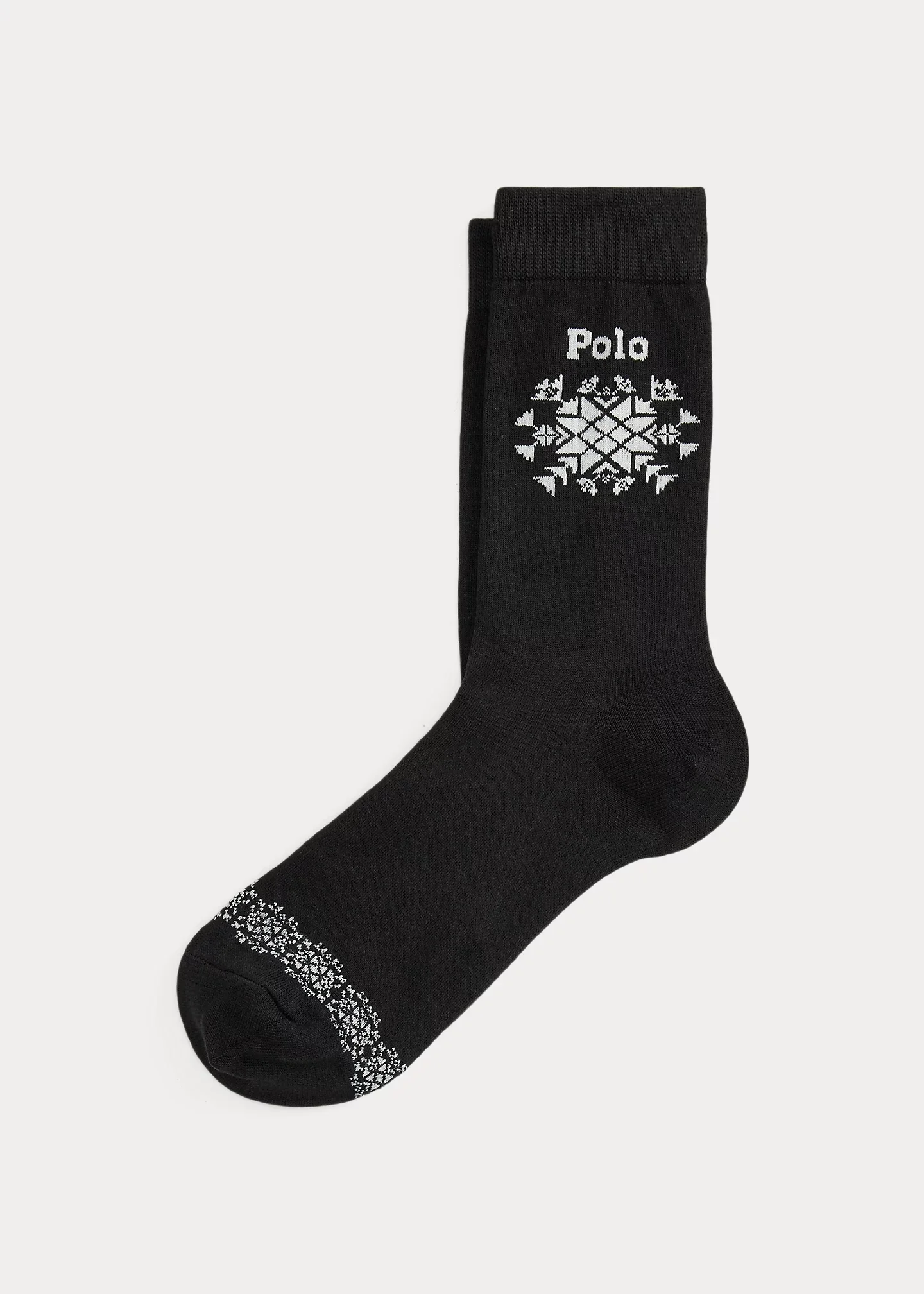Logo Snowflake Crew Socks - 1