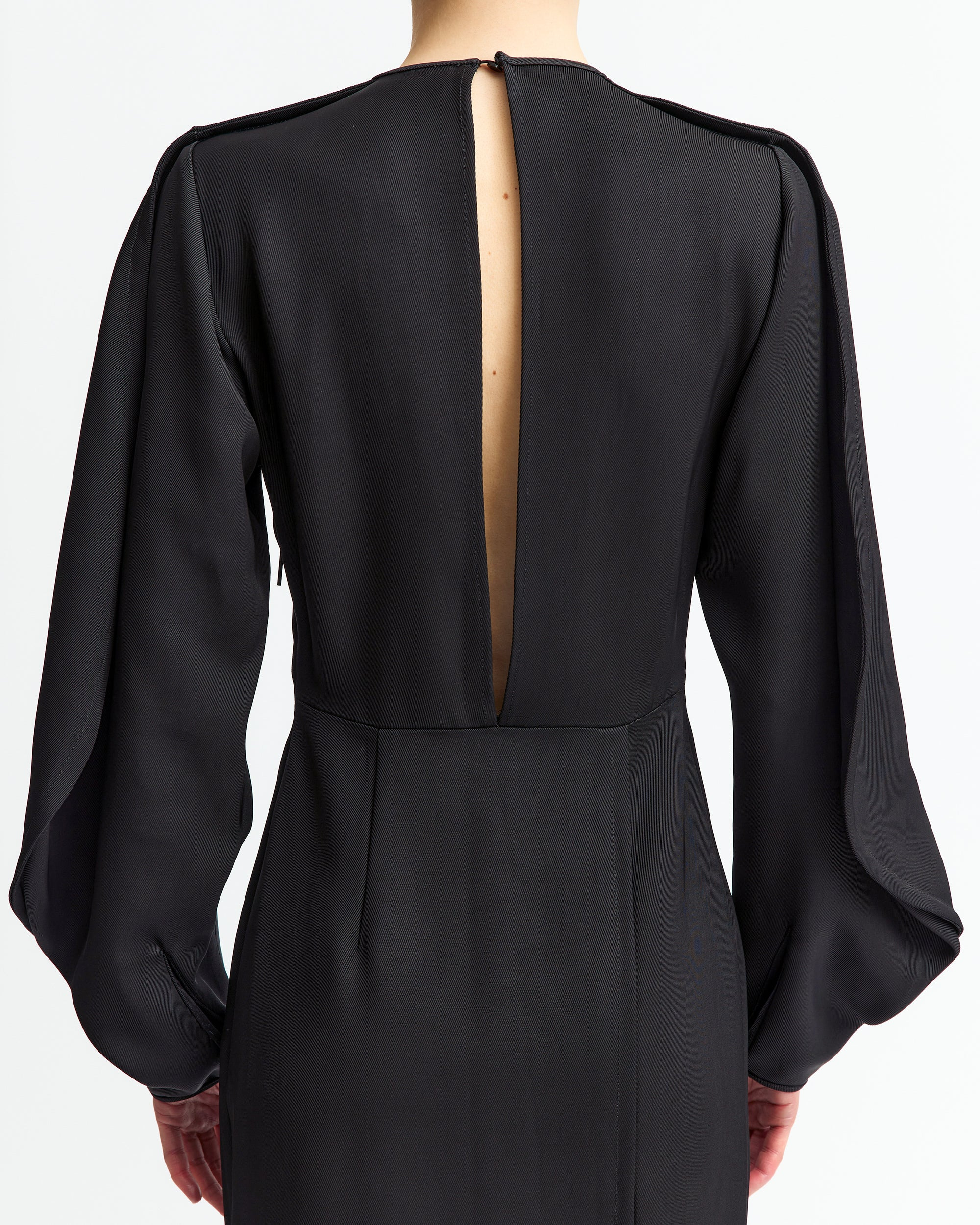 SAVERICO MIDI DRESS IN TWILL - 5