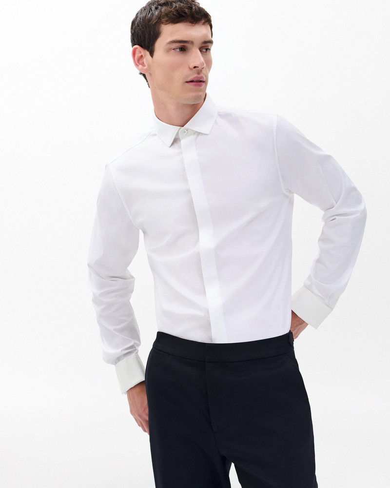 rag & bone Patrick Poplin Tuxedo Shirt outlook