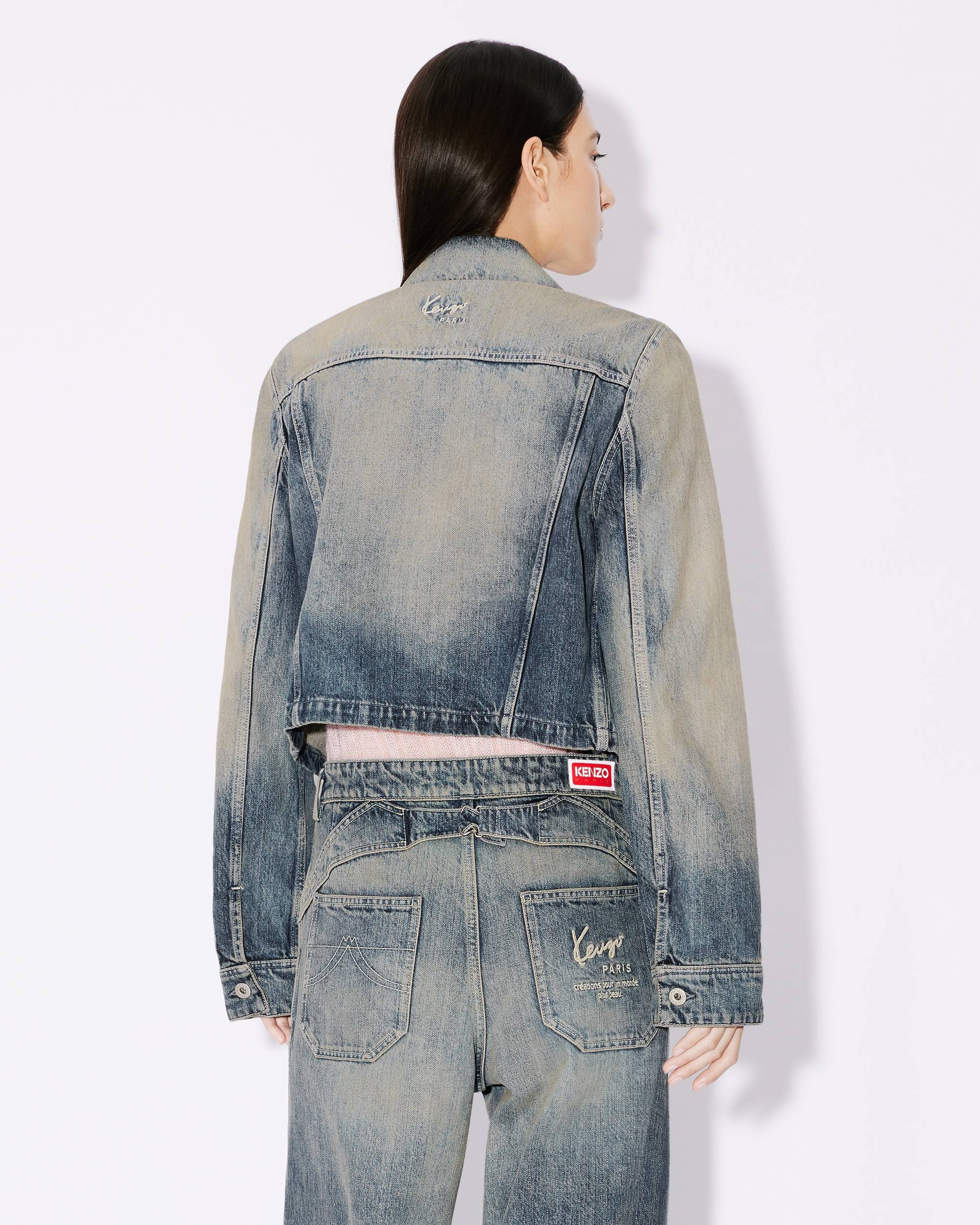 Japanese denim trucker jacket - 4