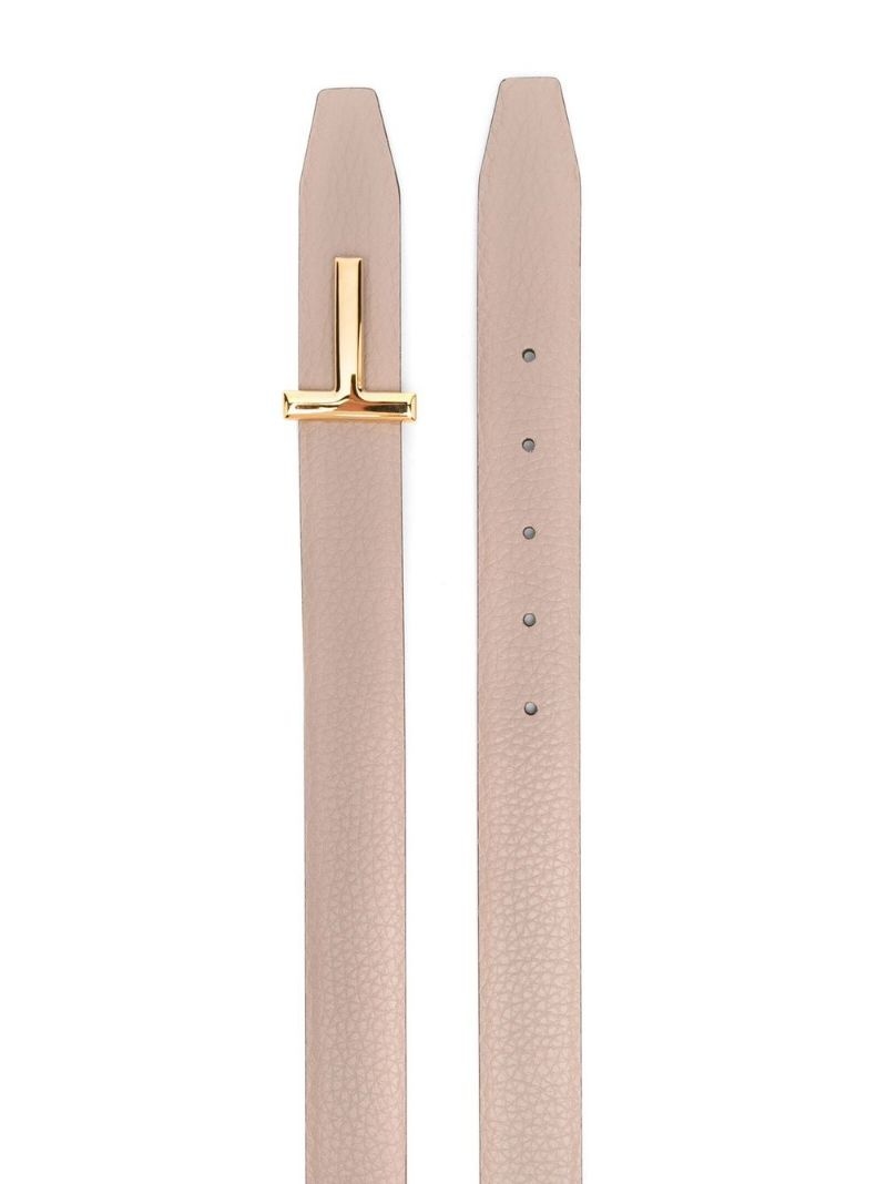 T-shaped-hinge leather belt - 3