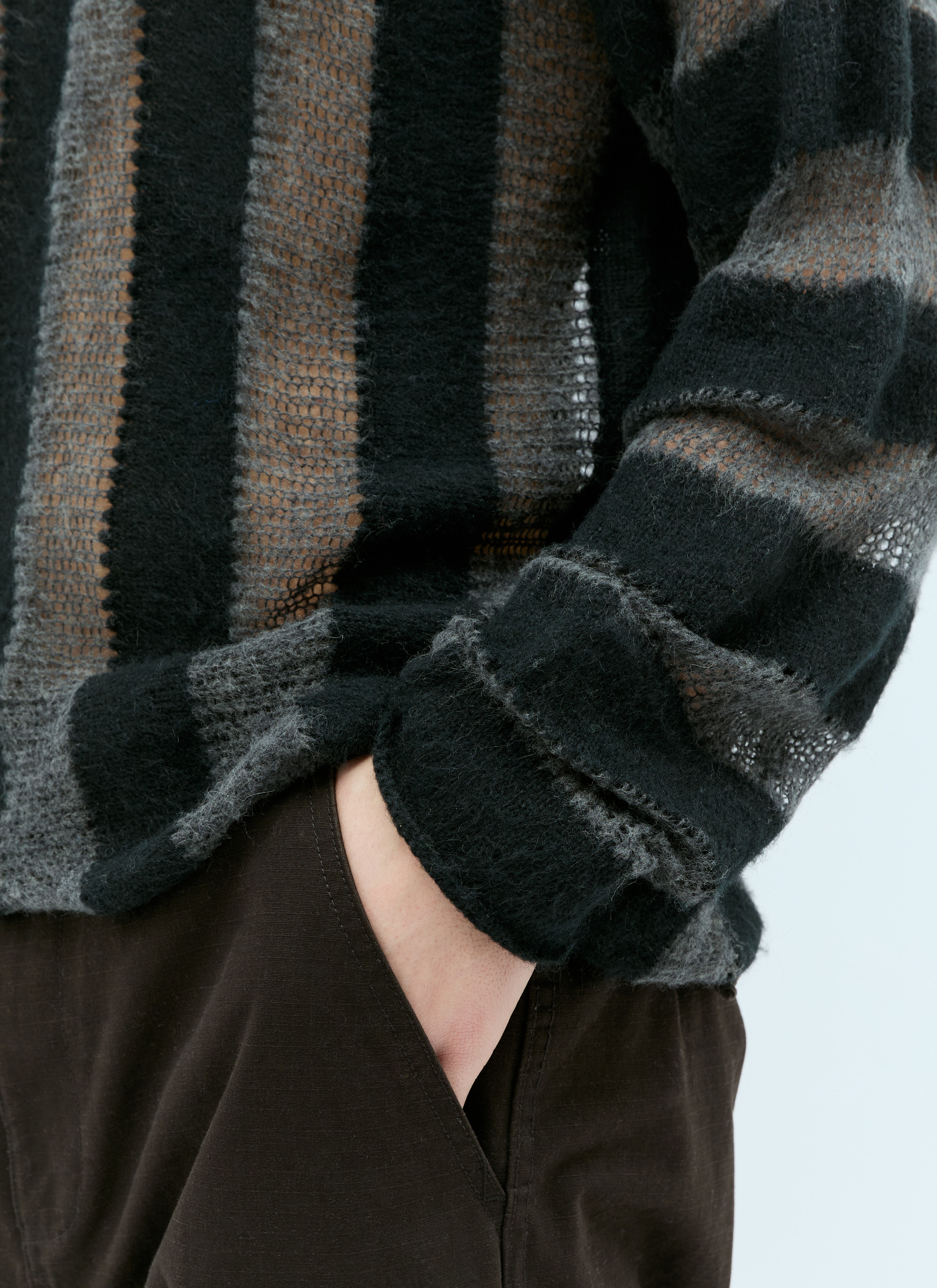 Fuzzy Threadbare Sweater - 4